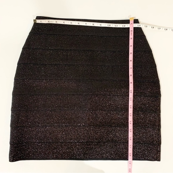 NWOT Express Shimmer Metallic Bandage Skirt Medium - Picture 8 of 9